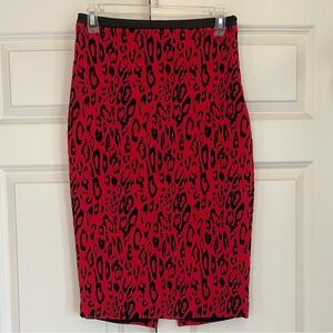 Express Leopard Print Pencil Skirt Size 4